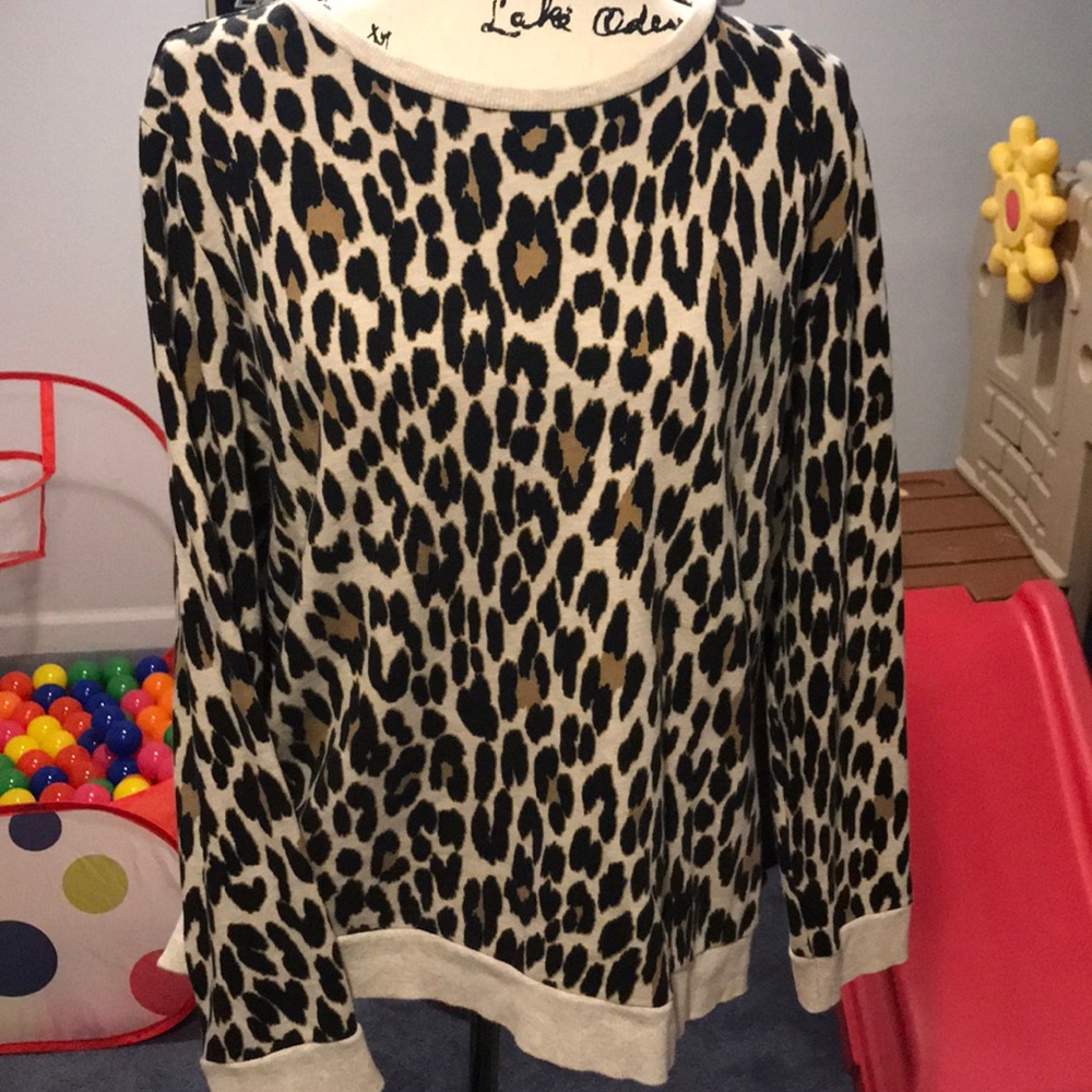 Liz Claiborne XL leopard print sweatshirt